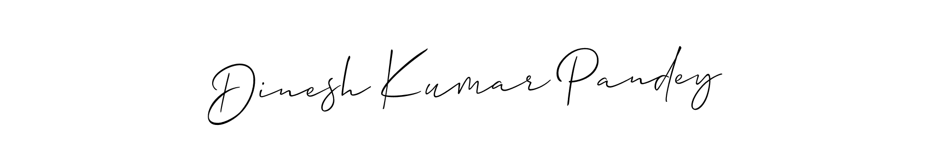 How to make Dinesh Kumar Pandey name signature. Use Allison_Script style for creating short signs online. This is the latest handwritten sign. Dinesh Kumar Pandey signature style 2 images and pictures png