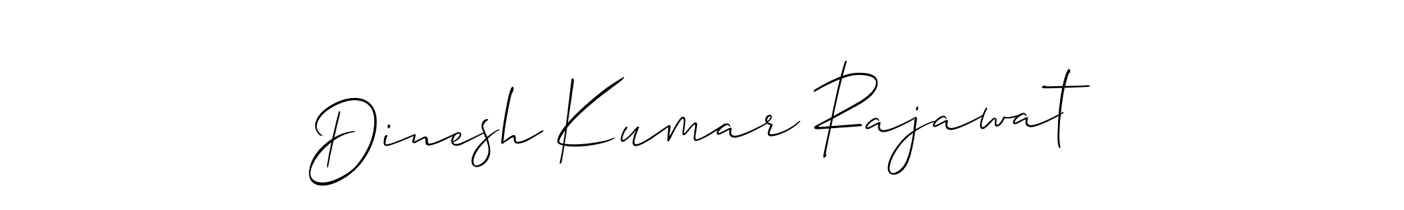 Use a signature maker to create a handwritten signature online. With this signature software, you can design (Allison_Script) your own signature for name Dinesh Kumar Rajawat. Dinesh Kumar Rajawat signature style 2 images and pictures png