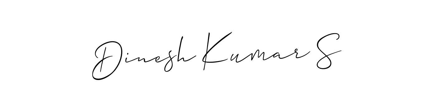 Design your own signature with our free online signature maker. With this signature software, you can create a handwritten (Allison_Script) signature for name Dinesh Kumar S. Dinesh Kumar S signature style 2 images and pictures png