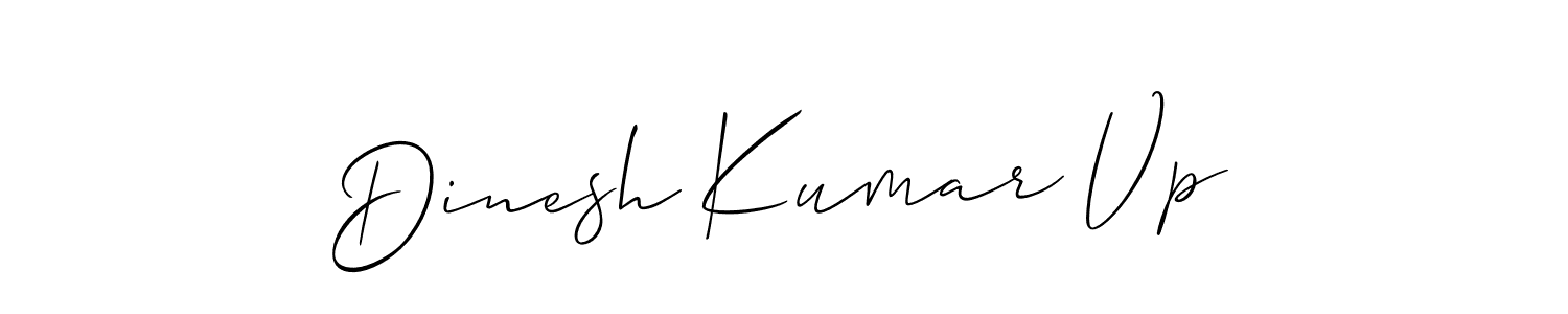 This is the best signature style for the Dinesh Kumar Vp name. Also you like these signature font (Allison_Script). Mix name signature. Dinesh Kumar Vp signature style 2 images and pictures png