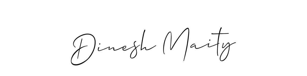 How to make Dinesh Maity name signature. Use Allison_Script style for creating short signs online. This is the latest handwritten sign. Dinesh Maity signature style 2 images and pictures png