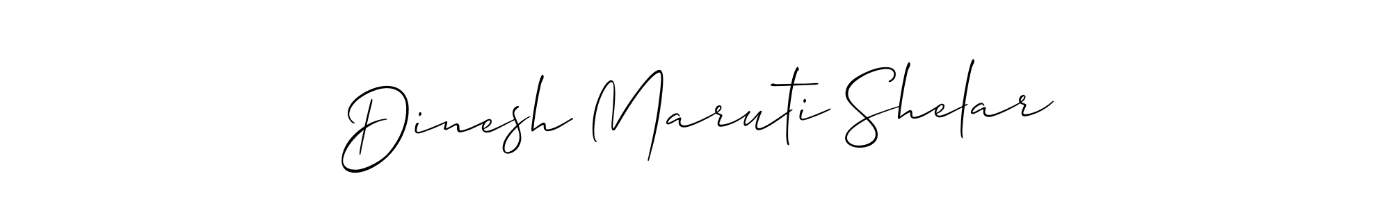 Also we have Dinesh Maruti Shelar name is the best signature style. Create professional handwritten signature collection using Allison_Script autograph style. Dinesh Maruti Shelar signature style 2 images and pictures png