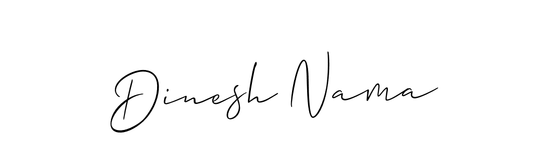 How to make Dinesh Nama signature? Allison_Script is a professional autograph style. Create handwritten signature for Dinesh Nama name. Dinesh Nama signature style 2 images and pictures png