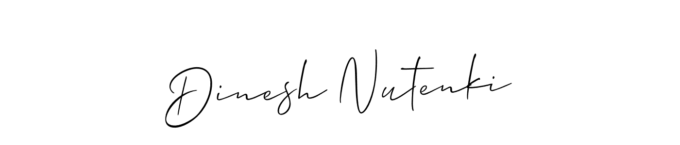 Make a beautiful signature design for name Dinesh Nutenki. Use this online signature maker to create a handwritten signature for free. Dinesh Nutenki signature style 2 images and pictures png