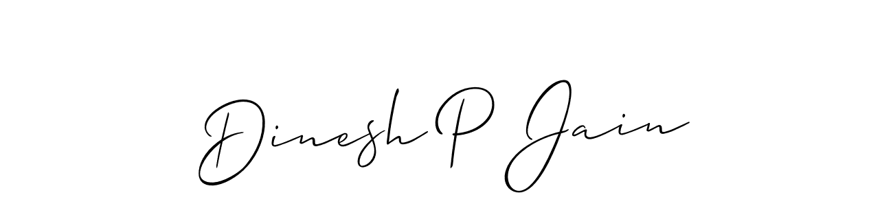 Best and Professional Signature Style for Dinesh P Jain. Allison_Script Best Signature Style Collection. Dinesh P Jain signature style 2 images and pictures png
