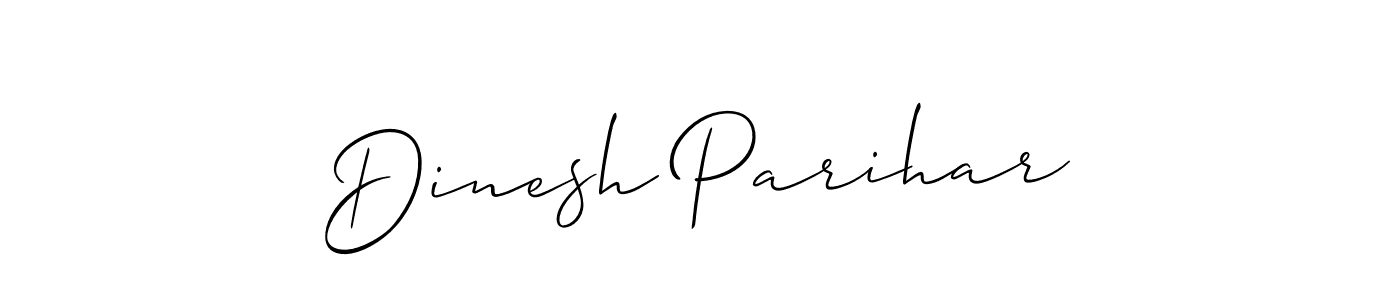 You should practise on your own different ways (Allison_Script) to write your name (Dinesh Parihar) in signature. don't let someone else do it for you. Dinesh Parihar signature style 2 images and pictures png