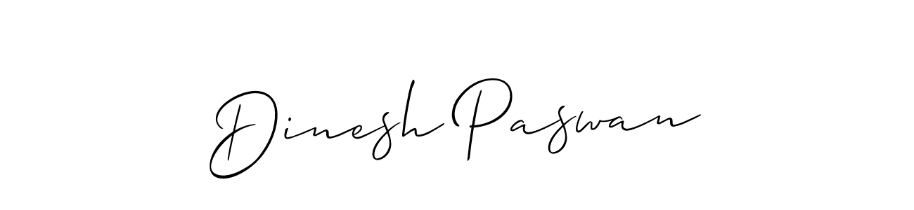 Design your own signature with our free online signature maker. With this signature software, you can create a handwritten (Allison_Script) signature for name Dinesh Paswan. Dinesh Paswan signature style 2 images and pictures png