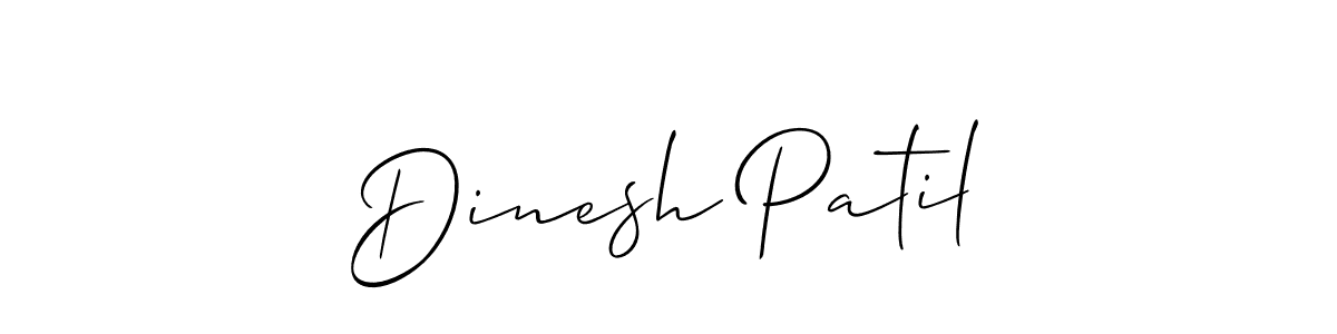 This is the best signature style for the Dinesh Patil name. Also you like these signature font (Allison_Script). Mix name signature. Dinesh Patil signature style 2 images and pictures png