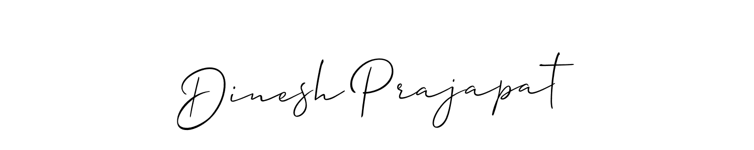 Use a signature maker to create a handwritten signature online. With this signature software, you can design (Allison_Script) your own signature for name Dinesh Prajapat. Dinesh Prajapat signature style 2 images and pictures png