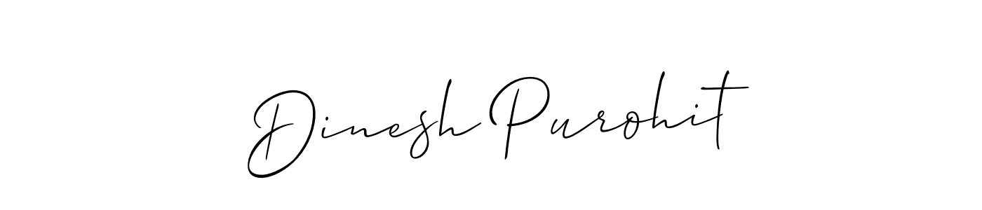 It looks lik you need a new signature style for name Dinesh Purohit. Design unique handwritten (Allison_Script) signature with our free signature maker in just a few clicks. Dinesh Purohit signature style 2 images and pictures png