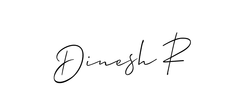 How to Draw Dinesh R signature style? Allison_Script is a latest design signature styles for name Dinesh R. Dinesh R signature style 2 images and pictures png