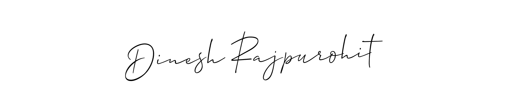 How to Draw Dinesh Rajpurohit signature style? Allison_Script is a latest design signature styles for name Dinesh Rajpurohit. Dinesh Rajpurohit signature style 2 images and pictures png