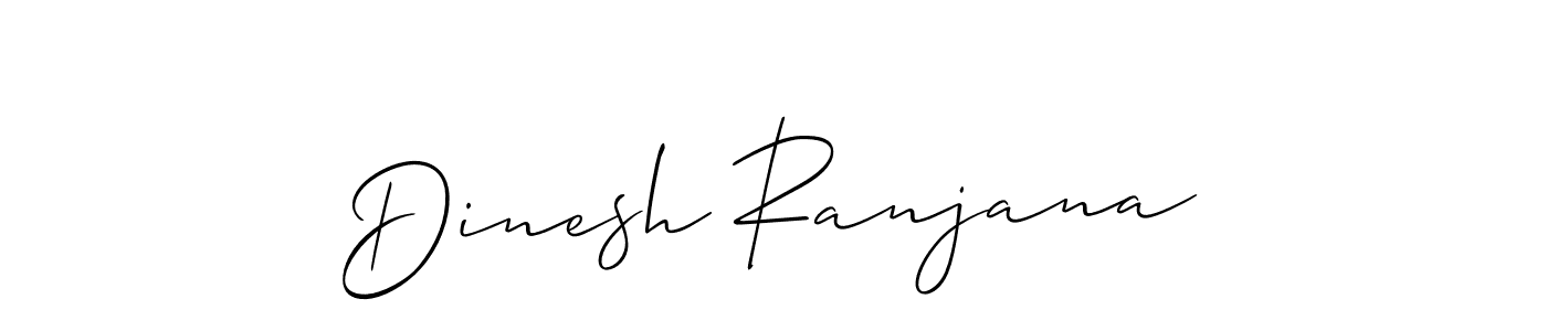 The best way (Allison_Script) to make a short signature is to pick only two or three words in your name. The name Dinesh Ranjana include a total of six letters. For converting this name. Dinesh Ranjana signature style 2 images and pictures png