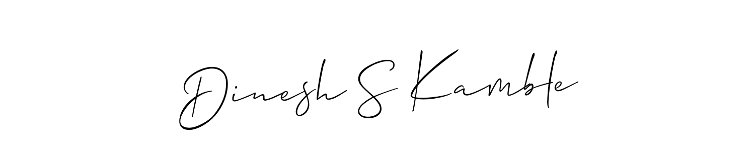 Design your own signature with our free online signature maker. With this signature software, you can create a handwritten (Allison_Script) signature for name Dinesh S Kamble. Dinesh S Kamble signature style 2 images and pictures png