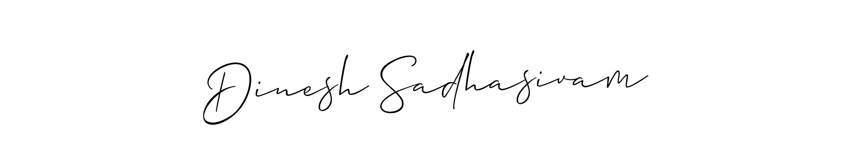 Design your own signature with our free online signature maker. With this signature software, you can create a handwritten (Allison_Script) signature for name Dinesh Sadhasivam. Dinesh Sadhasivam signature style 2 images and pictures png