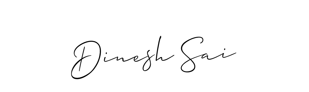 Dinesh Sai stylish signature style. Best Handwritten Sign (Allison_Script) for my name. Handwritten Signature Collection Ideas for my name Dinesh Sai. Dinesh Sai signature style 2 images and pictures png