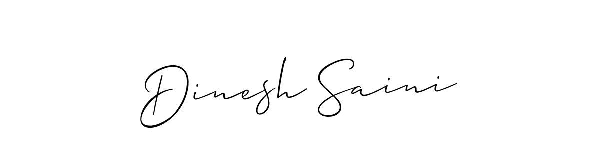 Also You can easily find your signature by using the search form. We will create Dinesh Saini name handwritten signature images for you free of cost using Allison_Script sign style. Dinesh Saini signature style 2 images and pictures png