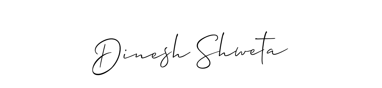 This is the best signature style for the Dinesh Shweta name. Also you like these signature font (Allison_Script). Mix name signature. Dinesh Shweta signature style 2 images and pictures png