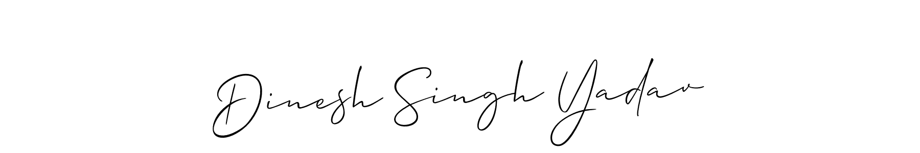 Create a beautiful signature design for name Dinesh Singh Yadav. With this signature (Allison_Script) fonts, you can make a handwritten signature for free. Dinesh Singh Yadav signature style 2 images and pictures png