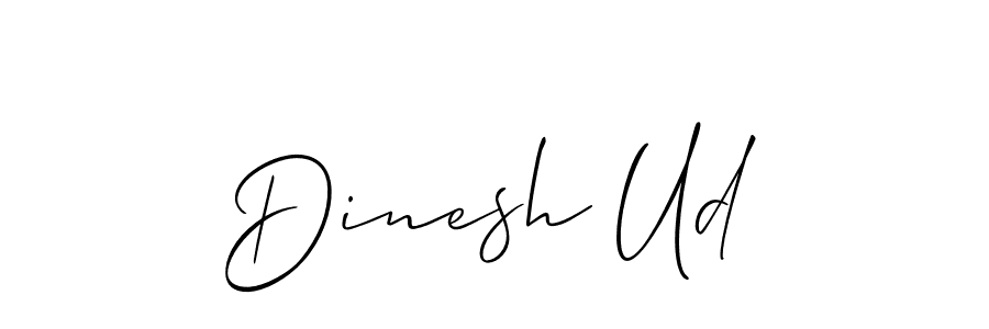 It looks lik you need a new signature style for name Dinesh Ud. Design unique handwritten (Allison_Script) signature with our free signature maker in just a few clicks. Dinesh Ud signature style 2 images and pictures png