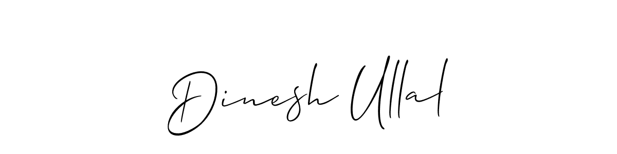 Use a signature maker to create a handwritten signature online. With this signature software, you can design (Allison_Script) your own signature for name Dinesh Ullal. Dinesh Ullal signature style 2 images and pictures png