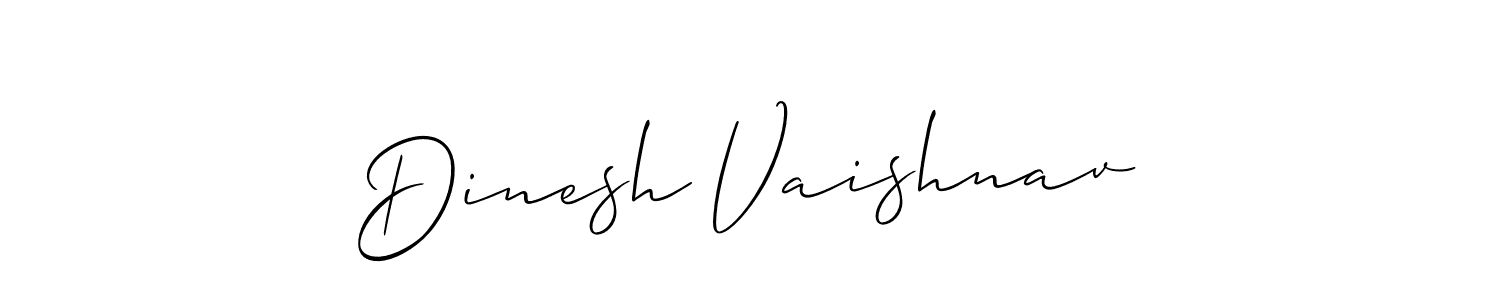 Dinesh Vaishnav stylish signature style. Best Handwritten Sign (Allison_Script) for my name. Handwritten Signature Collection Ideas for my name Dinesh Vaishnav. Dinesh Vaishnav signature style 2 images and pictures png