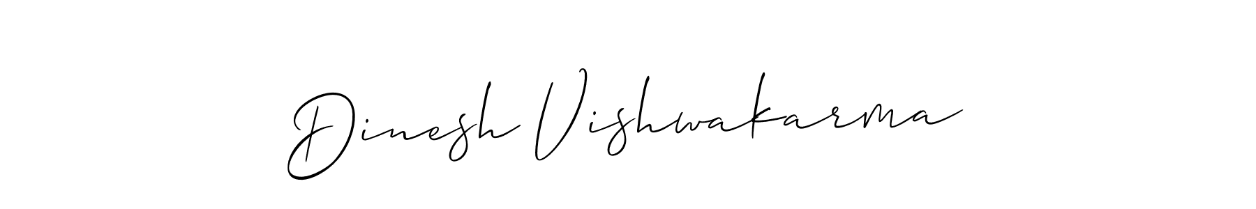 Similarly Allison_Script is the best handwritten signature design. Signature creator online .You can use it as an online autograph creator for name Dinesh Vishwakarma. Dinesh Vishwakarma signature style 2 images and pictures png