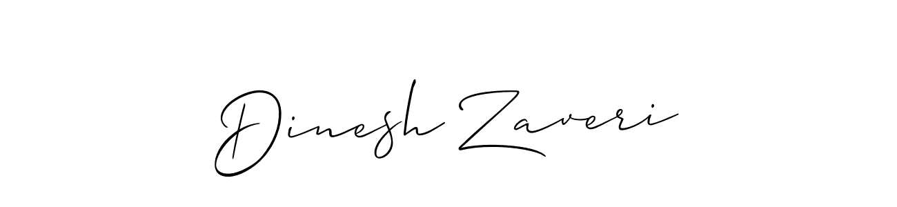 You should practise on your own different ways (Allison_Script) to write your name (Dinesh Zaveri) in signature. don't let someone else do it for you. Dinesh Zaveri signature style 2 images and pictures png