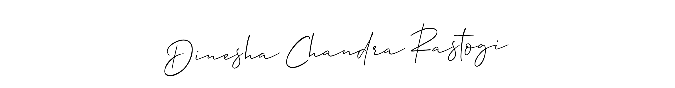 Design your own signature with our free online signature maker. With this signature software, you can create a handwritten (Allison_Script) signature for name Dinesha Chandra Rastogi. Dinesha Chandra Rastogi signature style 2 images and pictures png