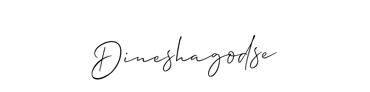 Create a beautiful signature design for name Dineshagodse. With this signature (Allison_Script) fonts, you can make a handwritten signature for free. Dineshagodse signature style 2 images and pictures png