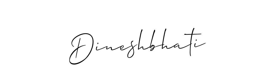 It looks lik you need a new signature style for name Dineshbhati. Design unique handwritten (Allison_Script) signature with our free signature maker in just a few clicks. Dineshbhati signature style 2 images and pictures png