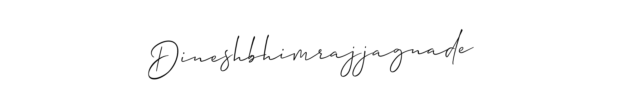Create a beautiful signature design for name Dineshbhimrajjagnade. With this signature (Allison_Script) fonts, you can make a handwritten signature for free. Dineshbhimrajjagnade signature style 2 images and pictures png
