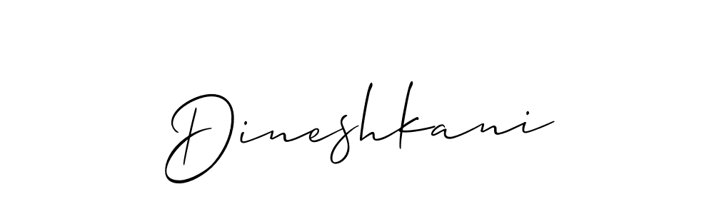 How to make Dineshkani signature? Allison_Script is a professional autograph style. Create handwritten signature for Dineshkani name. Dineshkani signature style 2 images and pictures png