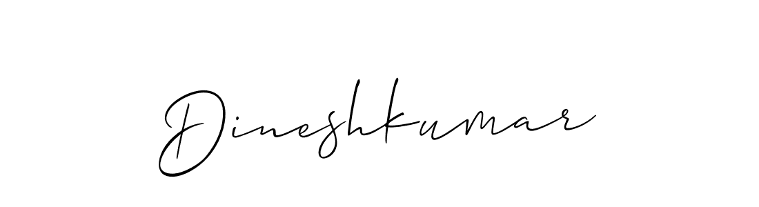 Make a short Dineshkumar signature style. Manage your documents anywhere anytime using Allison_Script. Create and add eSignatures, submit forms, share and send files easily. Dineshkumar signature style 2 images and pictures png