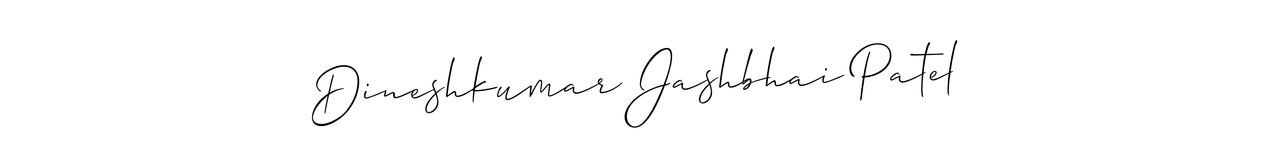 Create a beautiful signature design for name Dineshkumar Jashbhai Patel. With this signature (Allison_Script) fonts, you can make a handwritten signature for free. Dineshkumar Jashbhai Patel signature style 2 images and pictures png