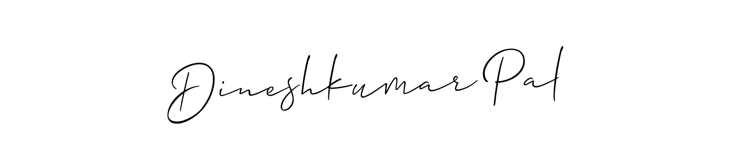 It looks lik you need a new signature style for name Dineshkumar Pal. Design unique handwritten (Allison_Script) signature with our free signature maker in just a few clicks. Dineshkumar Pal signature style 2 images and pictures png