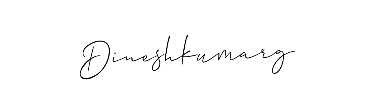 How to make Dineshkumarg name signature. Use Allison_Script style for creating short signs online. This is the latest handwritten sign. Dineshkumarg signature style 2 images and pictures png