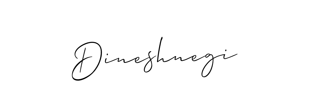 The best way (Allison_Script) to make a short signature is to pick only two or three words in your name. The name Dineshnegi include a total of six letters. For converting this name. Dineshnegi signature style 2 images and pictures png