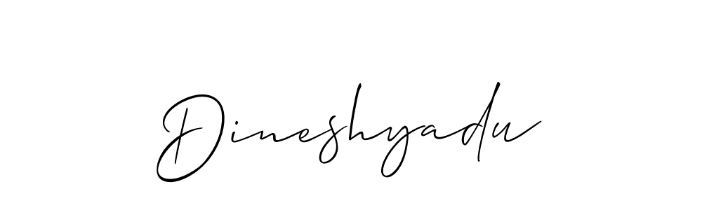 How to Draw Dineshyadu signature style? Allison_Script is a latest design signature styles for name Dineshyadu. Dineshyadu signature style 2 images and pictures png