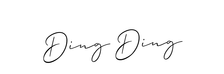 Check out images of Autograph of Ding Ding name. Actor Ding Ding Signature Style. Allison_Script is a professional sign style online. Ding Ding signature style 2 images and pictures png