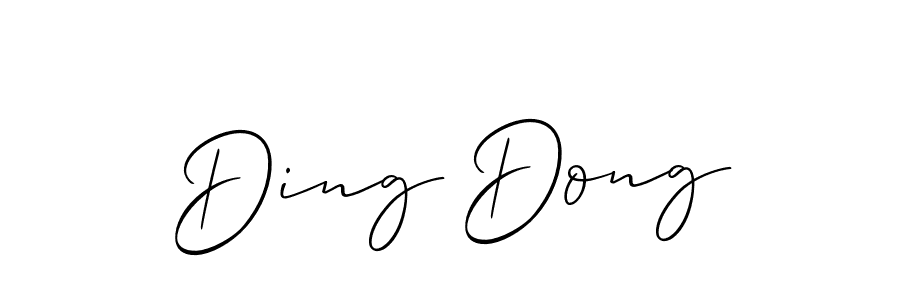 Best and Professional Signature Style for Ding Dong. Allison_Script Best Signature Style Collection. Ding Dong signature style 2 images and pictures png