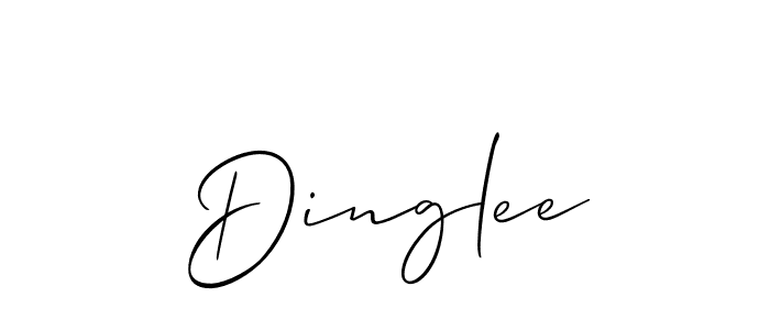 Make a beautiful signature design for name Dinglee. Use this online signature maker to create a handwritten signature for free. Dinglee signature style 2 images and pictures png