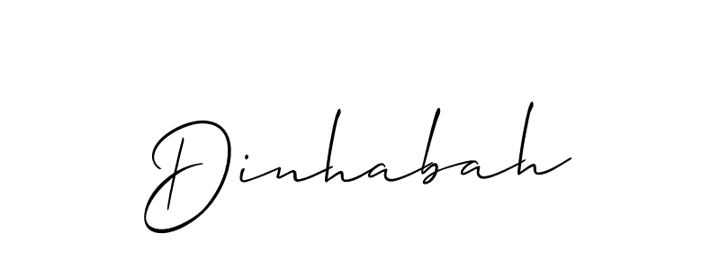 Best and Professional Signature Style for Dinhabah. Allison_Script Best Signature Style Collection. Dinhabah signature style 2 images and pictures png