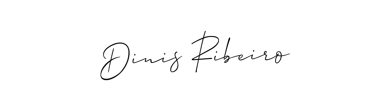 Allison_Script is a professional signature style that is perfect for those who want to add a touch of class to their signature. It is also a great choice for those who want to make their signature more unique. Get Dinis Ribeiro name to fancy signature for free. Dinis Ribeiro signature style 2 images and pictures png