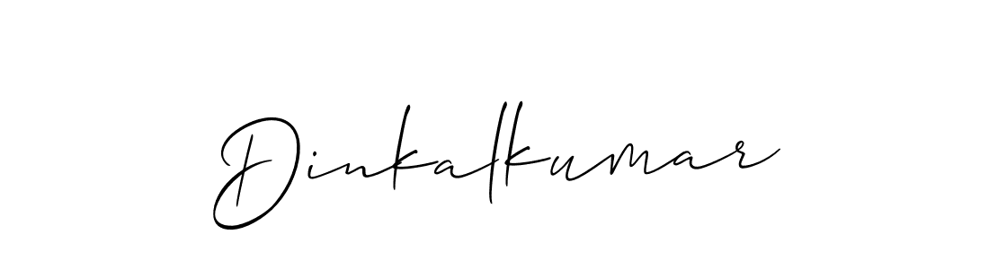 How to Draw Dinkalkumar signature style? Allison_Script is a latest design signature styles for name Dinkalkumar. Dinkalkumar signature style 2 images and pictures png