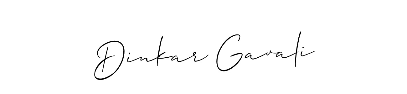 Make a short Dinkar Gavali signature style. Manage your documents anywhere anytime using Allison_Script. Create and add eSignatures, submit forms, share and send files easily. Dinkar Gavali signature style 2 images and pictures png