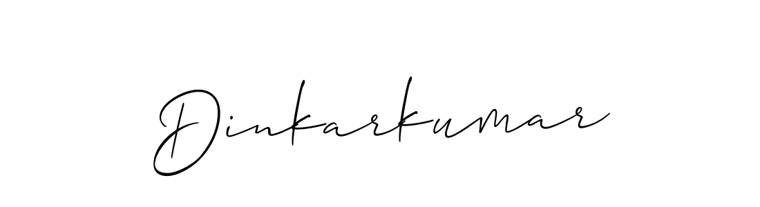 It looks lik you need a new signature style for name Dinkarkumar. Design unique handwritten (Allison_Script) signature with our free signature maker in just a few clicks. Dinkarkumar signature style 2 images and pictures png