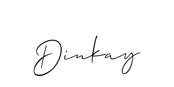 Best and Professional Signature Style for Dinkay. Allison_Script Best Signature Style Collection. Dinkay signature style 2 images and pictures png