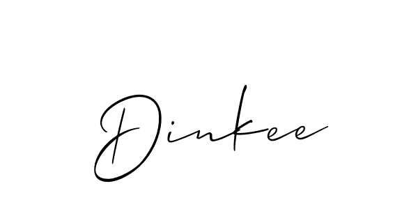 Also we have Dinkee name is the best signature style. Create professional handwritten signature collection using Allison_Script autograph style. Dinkee signature style 2 images and pictures png