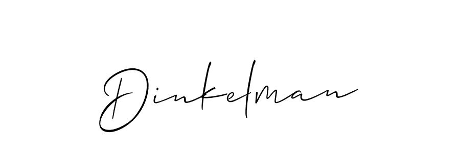 Design your own signature with our free online signature maker. With this signature software, you can create a handwritten (Allison_Script) signature for name Dinkelman. Dinkelman signature style 2 images and pictures png